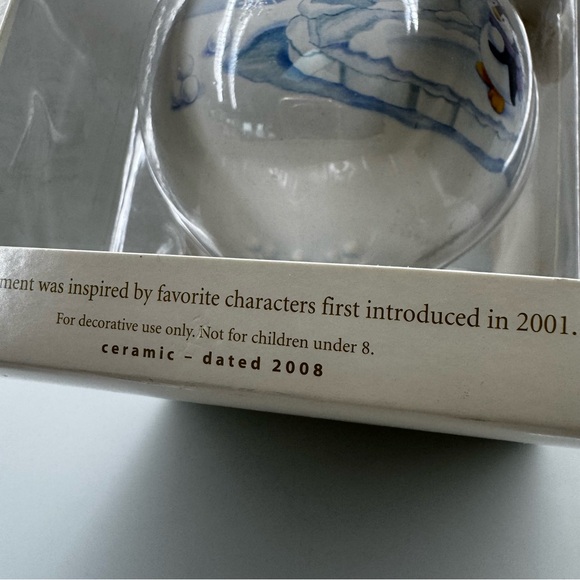 Hallmark Keepsake Having a (snow)Ball Christmas ornament vintage 2008 ceramic - Picture 3 of 11